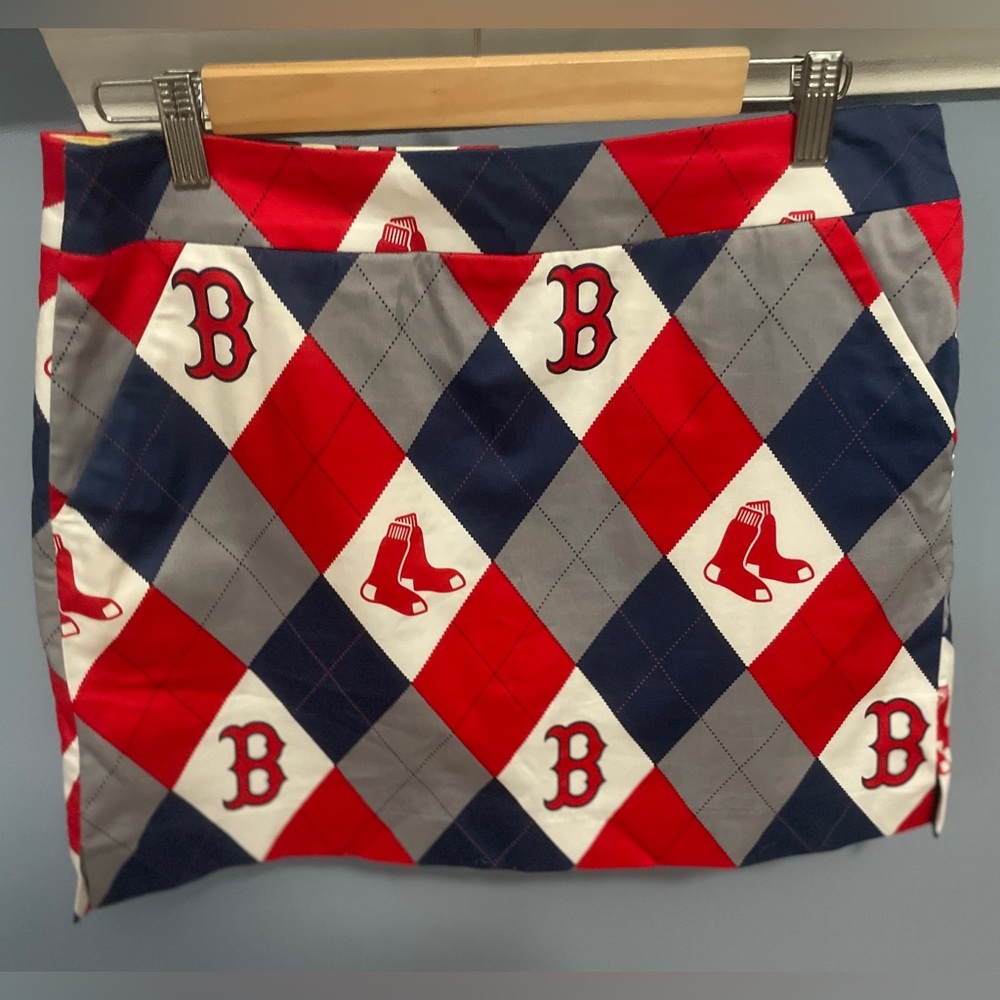 Loudmouth Ladies Boston Red Sox Vintage Skirt All Over Print